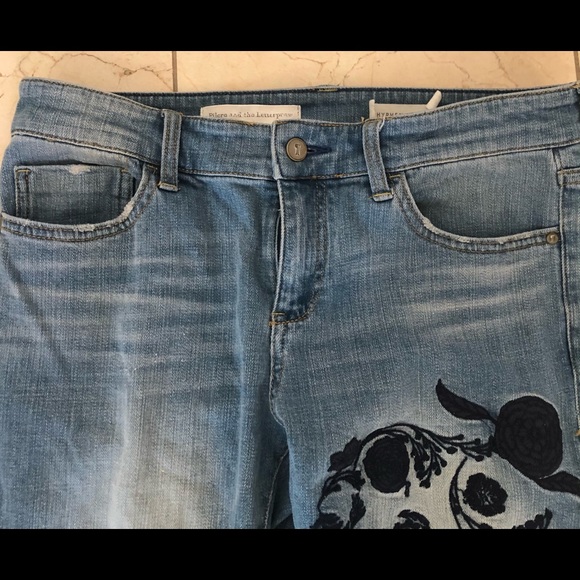SOLD—RARE FIND! Anthropologie PILCRO floral jeans - Picture 5 of 12